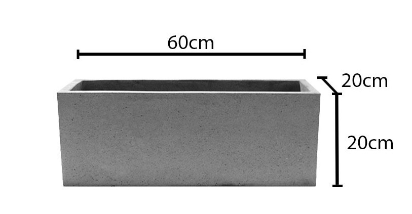Chậu Đá Mài Hình Chữ Nhật 20cm 60cm Chậu Đá Mài Hình Chữ Nhật 20cm 60cm