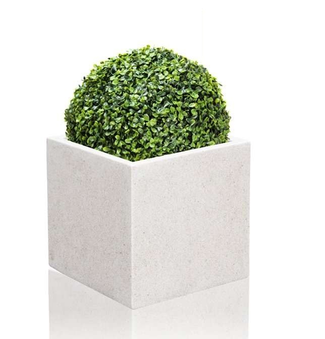 Chậu Trồng Cây Xi Măng Đá Mài Hình Vuông 30cm Chậu Trồng Cây Xi Măng Đá Mài Hình Vuông 30cm
