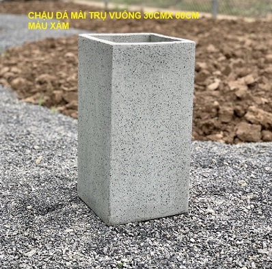 Chậu Đá Mài Trụ Vuông (30X60) Chậu Đá Mài Trụ Vuông (30X60)