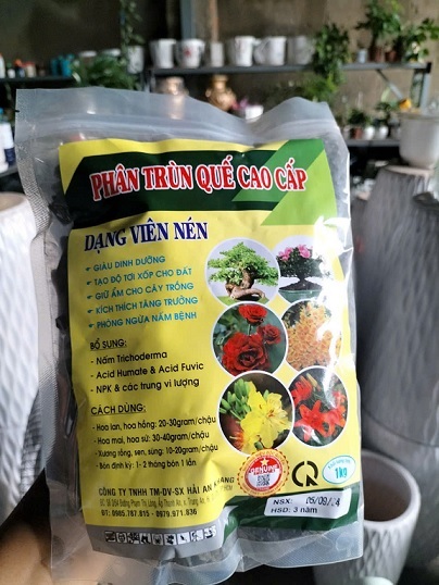 Phân Trùn Quế Viên Nén Gói 1kg Phân Trùn Quế Viên Nén Gói 1kg